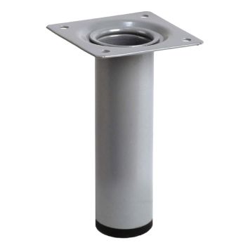 MØBELBEN REI STÅL Ø30X100MM MATT KROM