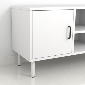 MØBELBEN REI STÅL Ø30X150MM HVIT