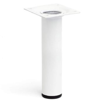 MØBELBEN REI STÅL Ø30X150MM HVIT