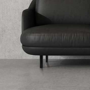 MØBELBEN REI STÅL Ø30X150MM SVART