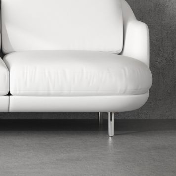 MØBELBEN REI STÅL Ø30X150MM BLANK KROM