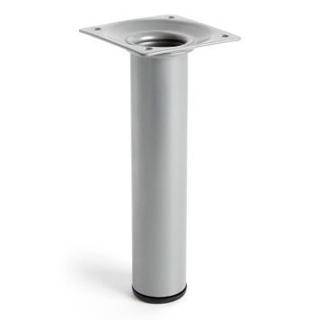 MØBELBEN REI STÅL Ø30X150MM MATT KROM