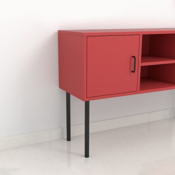 MØBELBEN REI STÅL Ø30X400MM SVART