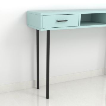 MØBELBEN REI STÅL Ø30X800MM SVART