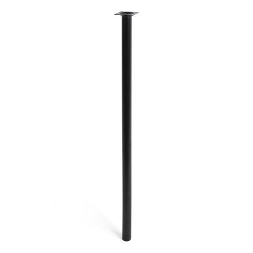 MØBELBEN REI STÅL Ø30X800MM SVART