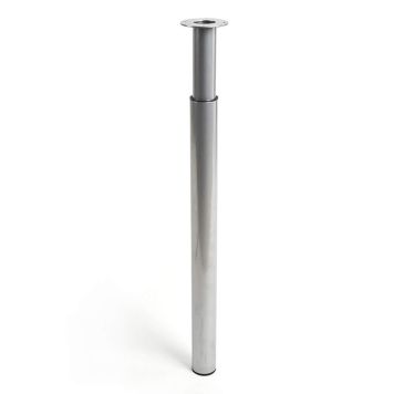 MØBELBEN REI JUSTERBART STÅL Ø50-60X710-1000MM ALUMINIUM