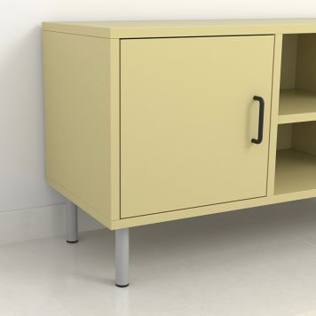 MØBELBEN REI STÅL Ø30X200MM MATT KROM