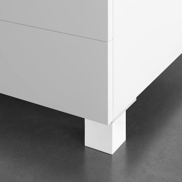 MØBELBEN REI ABS-PLAST 40X40X60MM HVIT