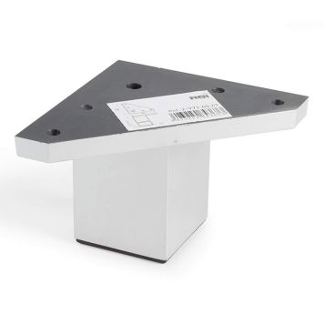 MØBELBEN REI ABS-PLAST 40X40X60MM ALUMINIUM