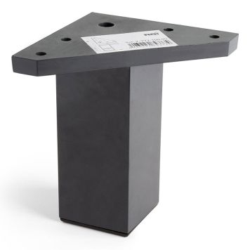 MØBELBEN REI ABS-PLAST 40X40X100MM SVART