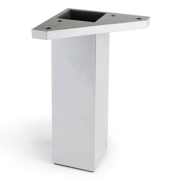 MØBELBEN REI ABS-PLAST 40X40X150MM ALUMINIUM