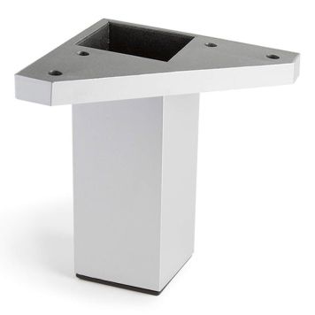 MØBELBEN REI ABS-PLAST 40X40X100MM ALUMINIUM