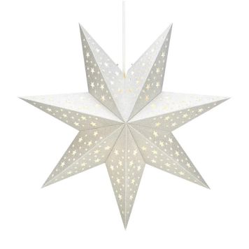 JULESTJERNER MARKSLÖJD SOLVALLA 45CM SØLV