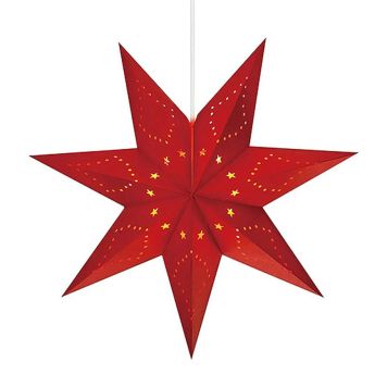 JULESTJERNER MARKSLÖJD SATURN 45CM RØD