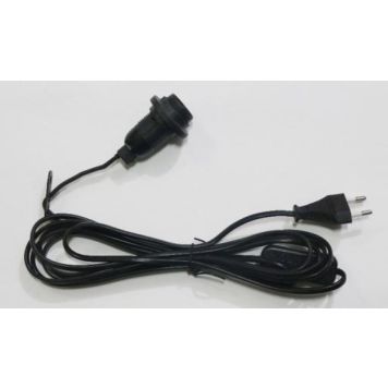 LAMPELEDNING E14 MED STRØMBRYTER 3,5M