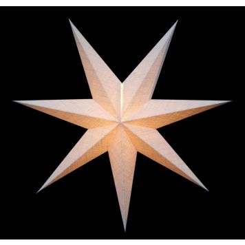 ADVENTSSTJERNE KARLSTAD JUTE Ø60CM HVIT