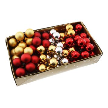 JULEKULER ULIKE FARGER Ø3CM 5STK