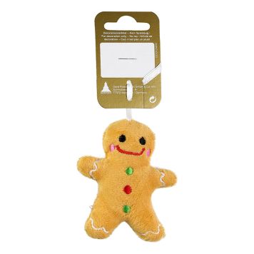 JULETREPYNT PEPPERKAKEMANN 7X8CM BRUN