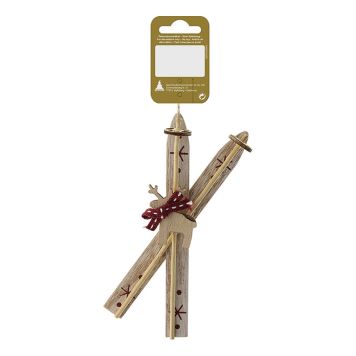 JULETREPYNT SKI 15CM TRE