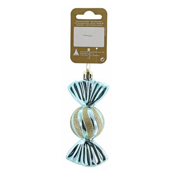 JULETREPYNT GODIS 4X11CM LYSEBLÅ