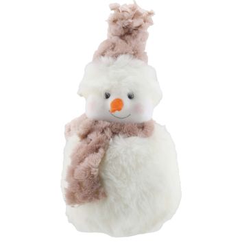 JULEPYNT SNØMANN 14CM HVIT