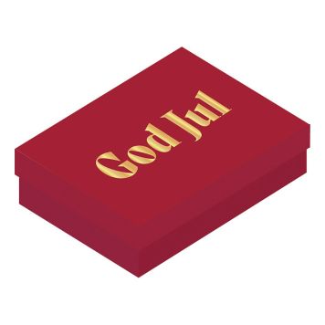 GAVEESKE 75X105X32MM RØD