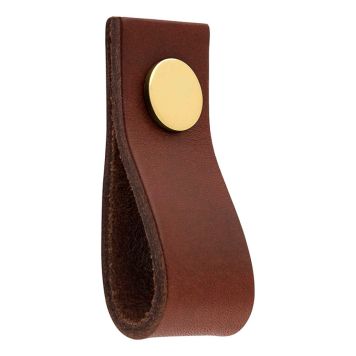 HÅNDTAK THEOFILS ARI LÆR BRUN/MESSING