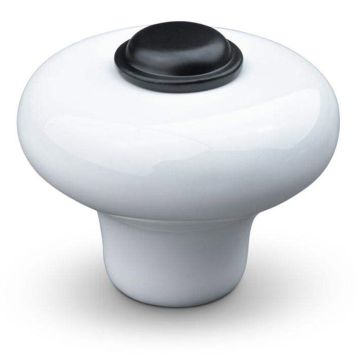 KNOTT THEOFILS VERNA Ø36MM PORSELEN/MATT SVART