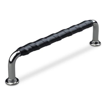 HÅNDTAK THEOFILS BORANO CC128 KROM/SVART LÆR