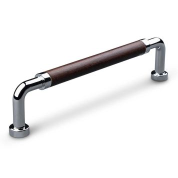 HÅNDTAK THEOFILS POSTA CC128 KROM/BRUN LÆR