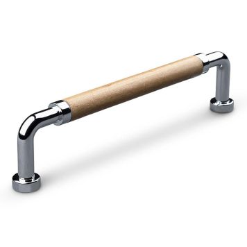 HÅNDTAK THEOFILS  POSTA CC128 KROM/NATUR LÆR