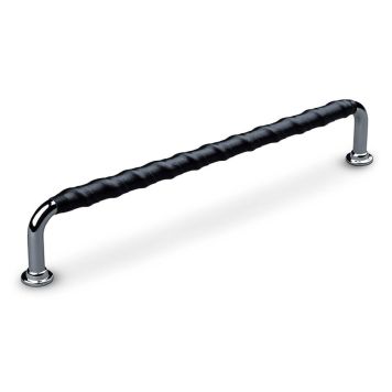 HÅNDTAK THEOFILS BURANO CC192 KROM/SVART LÆR