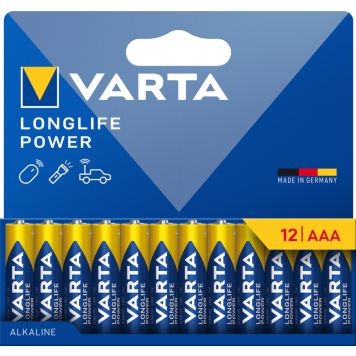 BATTERI VARTA LONGLIFE  POWER AAA 12-PK