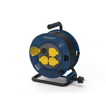 KABELTROMMEL VOLTOMAT 4-WAY UTENDØRS IP44 40M