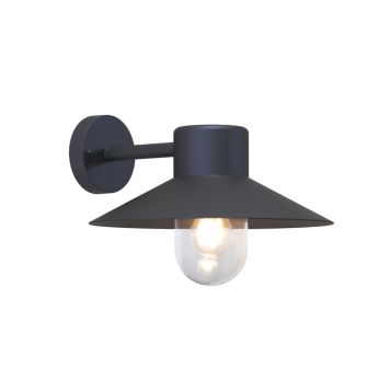 VEGGLAMPE ECOLITE ERIS IP44 SVART
