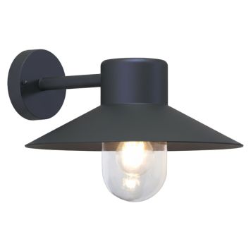 VEGGLAMPE ECOLITE ERIS IP44 SVART