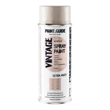 SPRAYMALING PAINT.GUIDE VINTAGE AKRYLFARGE MATT LYS GRÅ 400ML