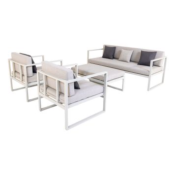 SOFAGRUPPE SENSUM SKEPPARHOLMEN ALUMINIUM SAND
