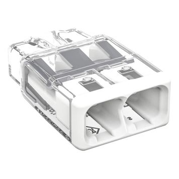 KLOBLINGSKLEMME WAGO 2773 2-P 0,75–4MM² HVIT 10STK