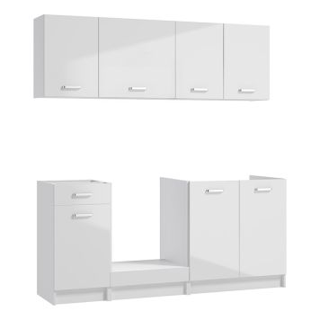 MINIKJØKKEN RIVA FIRST KJØKKENSETT 180CM HVIT