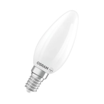 KRONEPÆRE OSRAM  LED E14 470LM 3,4W DIMBAR FROSTET