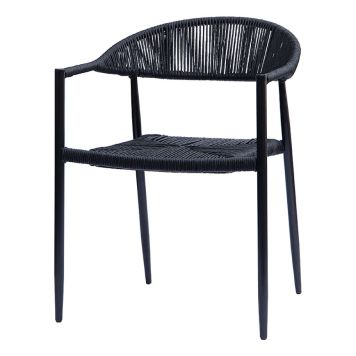 SPISESTOL SUNFUN FIONA SVART