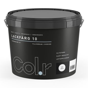 LAKKMALING COL.R MATT HVIT 3L
