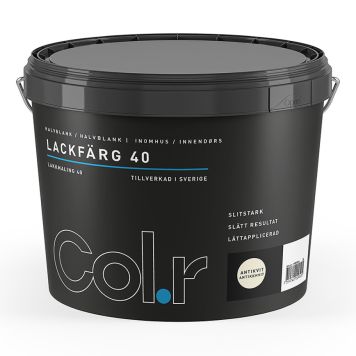 LAKKMALING COL.R HALVBLANK ANTIKKHVIT 3L