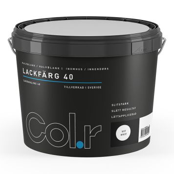 LAKKMALING COL.R HALVBLANK HVIT 3L