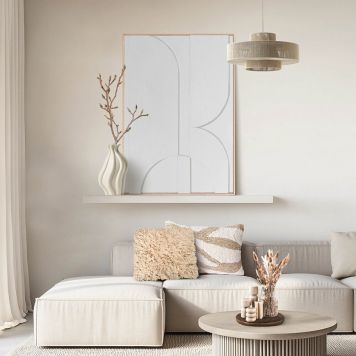 DEKORBILDE REINDERS MARS TRERAMME 70X100CM HVIT