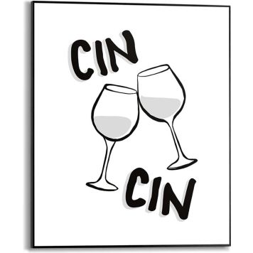 DEKORBILDE REINDERS CIN CIN SLIM RAMME 40X50CM SVART