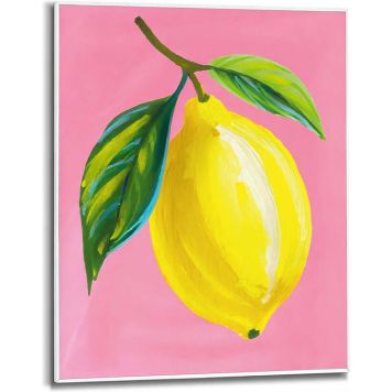 DEKORBILDE REINDERS JUICY LEMON SLIM RAMME 40X50CM HVIT