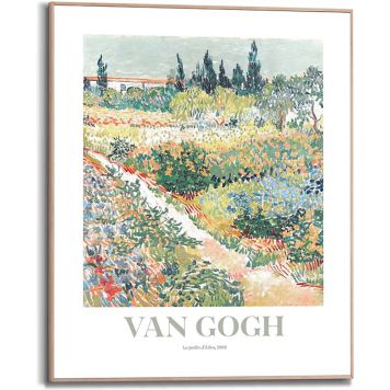 DEKORBILDE REINDERS VAN GOGH GARDEN DES ARLES SLIM RAMME 40X50CM TRE