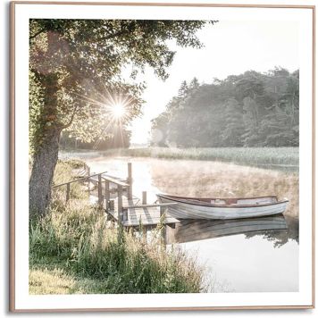 DEKORBILDE REINDERS RISE AND SHINE SLIM RAMME 50X50CM TRE